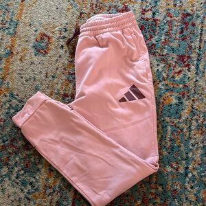 Adidas dusty rose joggers, like new